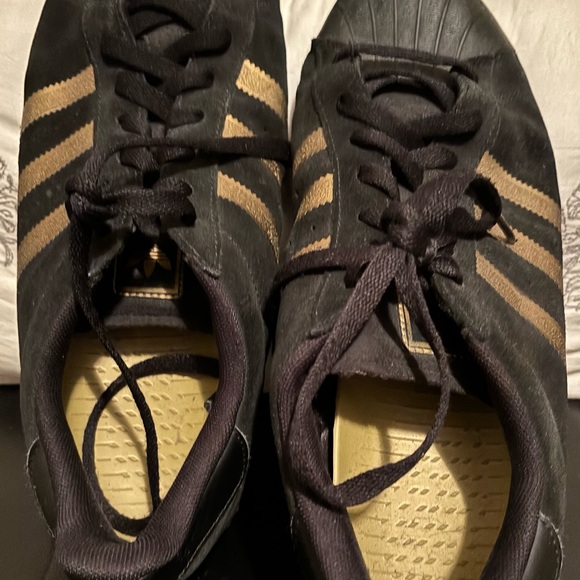 Men’s Black and Gold DGK Original Shell Toe Adidas - Picture 4 of 5